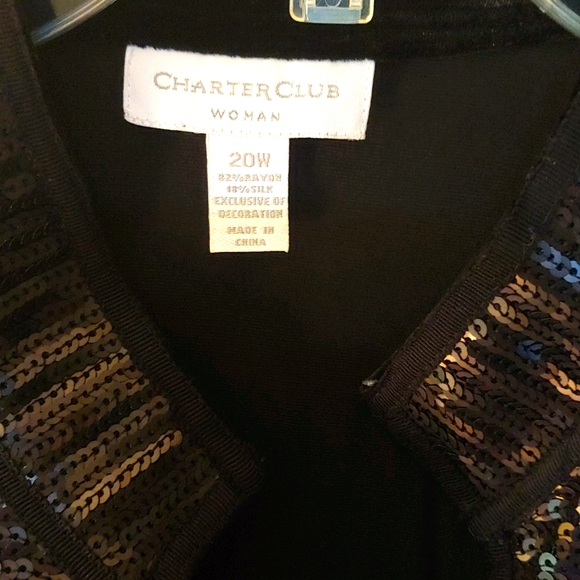 Black Velvet Evening Tunic - Picture 2 of 6